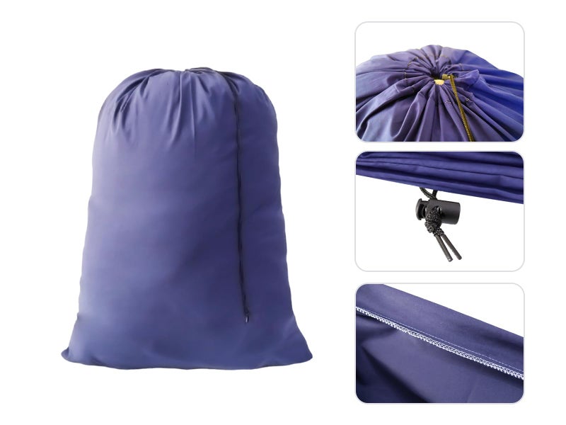 YETHAN Extra Large Laundry Bag 3 Pack Travel Laundry Bags Dirty Clothes Organizer with Drawstring Closure, 30"x40", for college, dorm and apartment (Blue) - Image 4